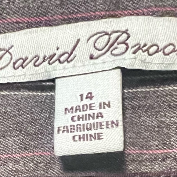 David Brooks Charcoal Pinstripe Dress Pants - Picture 6 of 7